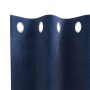 Cortinas Opacas  con Ojetes 2 pcs de Terciopelo Azul Oscuro | Foro24.es | Tu tienda online para hogar, jardín y más Foro24.es