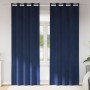 Cortinas opacas  con ojales 2 piezas de terciopelo azul oscuro | Foro24.es | Tu tienda online para hogar, jardín y más Foro24.es