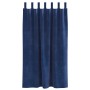 Cortinas opacas  con lazos de suspensión 2 pcs de terciopelo azul oscuro | Foro24.es | Tu tienda online para hogar, jardín y más Foro24.es