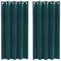 Cortinas Blackout con Ojales 2 pcs Verde Oscuro Terciopelo by , Curtains and curtains - Ref: Foro24-4107209, Price: 30,79 €, ...