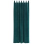 Cortinas Opacas  con Lazos para Colgar 2 pcs Verde Oscuro de Terciopelo | Foro24.es | Tu tienda online para hogar, jardín y más Foro24.es
