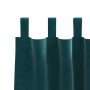 Cortinas Opacas  con Lazos de Colgado 2 pcs Verde Oscuro Terciopelo | Foro24.es | Tu tienda online para hogar, jardín y más Foro24.es