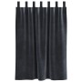 Cortinas Blackout  con lazos de colgar 2 pcs gris oscuro de terciopelo | Foro24.es | Tu tienda online para hogar, jardín y más Foro24.es
