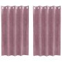 Cortinas Opacas con Ojales 2 piezas Rosa Oscuro Terciopelo by , Curtains and curtains - Ref: Foro24-4107238, Price: 28,50 €, ...