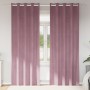 Cortinas Opacas  con Ojales 2 pcs Rosa Oscuro Terciopelo | Foro24.es | Tu tienda online para hogar, jardín y más Foro24.es