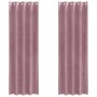Cortinas Opacas  con Ojales 2 pcs Rosa Oscuro Terciopelo | Foro24.es | Tu tienda online para hogar, jardín y más Foro24.es