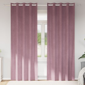 Cortinas Opacas con Ojales 2 pcs de Terciopelo Rosa Oscuro by , Curtains and curtains - Ref: Foro24-4107241, Price: 36,64 €, ...