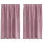 Cortinas Blackout  con cinta en la parte superior 2 pcs de terciopelo rosa oscuro | Foro24.es | Tu tienda online para hogar, jardín y más Foro24.es
