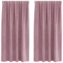 Cortinas opacas con cinta superior 2 piezas de terciopelo rosa oscuro by , Curtains and curtains - Ref: Foro24-4107244, Price...