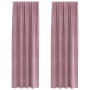Cortinas Blackout de con cinta superior 2 pcs de terciopelo rosa oscuro by , Curtains and curtains - Ref: Foro24-4107245, Pri...