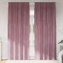 Cortinas Opacas con Cinta Superior 2 pcs Rosa Oscuro de Terciopelo von , Vorhänge und Gardinen - Ref: Foro24-4107247, Preis: ...