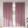 Cortinas Opacas  con Lazos Colgantes 2 pcs Rosa Oscuro Terciopelo | Foro24.es | Tu tienda online para hogar, jardín y más Foro24.es
