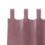 Cortinas Opacas  con Lazos Colgantes 2 pcs Rosa Oscuro Terciopelo | Foro24.es | Tu tienda online para hogar, jardín y más Foro24.es