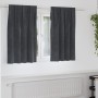 Cortinas Opacas  con Cinta Superior 2 piezas de Terciopelo Gris Claro | Foro24.es | Tu tienda online para hogar, jardín y más Foro24.es