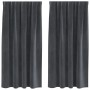 Cortinas Opacas con Cinta Superior 2 pcs de Terciopelo Gris Claro by , Curtains and curtains - Ref: Foro24-4107259, Price: 29...