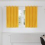 Cortinas Opacas de  con Ojales 2 pcs Amarillo Mostaza Terciopelo | Foro24.es | Tu tienda online para hogar, jardín y más Foro24.es