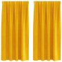 Cortinas Opacas con cinta superior 2 piezas Amarillo Mostaza Terciopelo by , Curtains and curtains - Ref: Foro24-4107274, Pri...