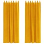 Cortinas opacas  con lazos de colgar 2 pcs Amarillo Mostaza Terciopelo | Foro24.es | Tu tienda online para hogar, jardín y más Foro24.es