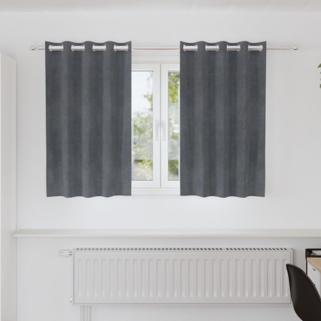 Cortinas Blackout con Ojetes 2 pcs Super Gris Claro Terciopelo by , Curtains and curtains - Ref: Foro24-4107283, Price: 28,50...