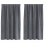 Cortinas blackout con cinta superior 2 pcs de terciopelo gris claro von , Vorhänge und Gardinen - Ref: Foro24-4107288, Preis:...