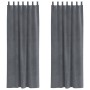 Cortinas Blackout  con lazos colgantes 2 pcs de terciopelo gris claro | Foro24.es | Tu tienda online para hogar, jardín y más Foro24.es