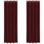 Cortinas Blackout de  con Ojales 2 pcs Rojo Vino Terciopelo | Foro24.es | Tu tienda online para hogar, jardín y más Foro24.es