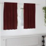 Cortinas Opacas  con Cinta Superior 2 pcs Burdeos Terciopelo | Foro24.es | Tu tienda online para hogar, jardín y más Foro24.es