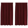 Cortinas Opacas  con Cinta Superior 2 pcs Burdeos Terciopelo | Foro24.es | Tu tienda online para hogar, jardín y más Foro24.es
