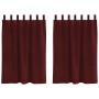 Cortinas Blackout  con lazos de colgar 2 pcs Terciopelo Borgoña | Foro24.es | Tu tienda online para hogar, jardín y más Foro24.es