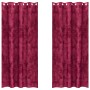 Cortinas de Terciopelo 2 pcs con Ojales Burdeos 225x140 cm | Foro24.es | Tu tienda online para hogar, jardín y más Foro24.es
