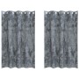 Cortinas con Ojales Gris Plateado Poliéster 140 x 175 cm | Foro24.es | Tu tienda online para hogar, jardín y más Foro24.es