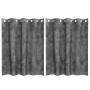 Cortinas 2 pcs con Ojales Grises 140x140 cm | Foro24.es | Tu tienda online para hogar, jardín y más Foro24.es