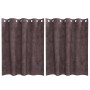 Cortinas 2 pcs con ojales Marrón 140x140 cm | Foro24.es | Tu tienda online para hogar, jardín y más Foro24.es