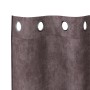 Cortinas 2 pcs con ojales Marrón 140x140 cm | Foro24.es | Tu tienda online para hogar, jardín y más Foro24.es