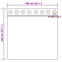 Cortinas 2 pcs con ojales Marrón 140x140 cm | Foro24.es | Tu tienda online para hogar, jardín y más Foro24.es