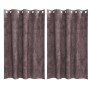 Cortinas de Terciopelo 2 pcs con Ojales Marrón 175x140 cm | Foro24.es | Tu tienda online para hogar, jardín y más Foro24.es