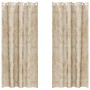 Cortinas de Terciopelo Crema Poliéster 140 x 225 cm Moderno | Foro24.es | Tu tienda online para hogar, jardín y más Foro24.es