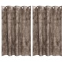 Cortinas con Ojales Cappuccino Poliéster 140 x 175 cm | Foro24.es | Tu tienda online para hogar, jardín y más Foro24.es