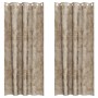 Cortinas de terciopelo 2 pcs con ojales champán 260x140 cm | Foro24.es | Tu tienda online para hogar, jardín y más Foro24.es