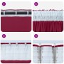 Cortinas de Terciopelo 2 pcs con Ojales Burdeos 260x140 cm | Foro24.es | Tu tienda online para hogar, jardín y más Foro24.es