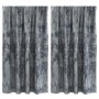 Cortinas de Terciopelo 2 pcs con Ojetes Plateadas 140x140 cm | Foro24.es | Tu tienda online para hogar, jardín y más Foro24.es