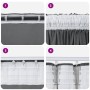 Cortinas 2 pcs con Ojales Gris 260x140 cm | Foro24.es | Tu tienda online para hogar, jardín y más Foro24.es
