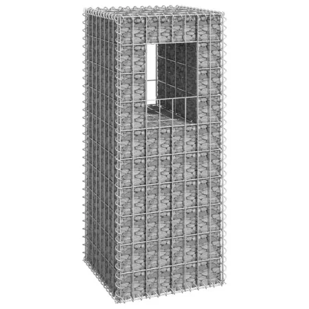 Iron gabion pole basket 40x40x100 cm by vidaXL, fence posts - Ref: Foro24-151260, Price: 40,45 €, Discount: %
