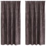Cortinas de Terciopelo 2 pcs con Ojetes Marrón 175x140 cm | Foro24.es | Tu tienda online para hogar, jardín y más Foro24.es