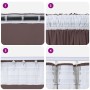 Cortinas 2 pcs con Ojetes Marrón 225x140 cm | Foro24.es | Tu tienda online para hogar, jardín y más Foro24.es
