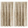 Cortinas de Terciopelo 2 pcs con Ojetes Crema 140x140 cm | Foro24.es | Tu tienda online para hogar, jardín y más Foro24.es