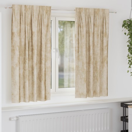 Cortinas de 2 piezas con ojales crema 175x140 cm | Foro24.es | Tu tienda online para hogar, jardín y más Foro24.es