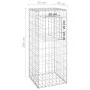 Iron gabion pole basket 40x40x100 cm by vidaXL, fence posts - Ref: Foro24-151260, Price: 40,45 €, Discount: %