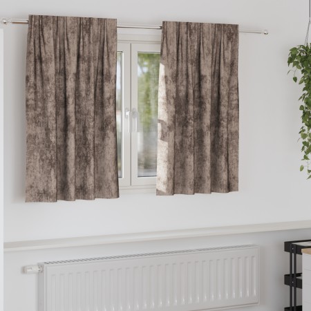 Cortinas de 2 piezas con ojales Cappuccino 140x140 cm | Foro24.es | Tu tienda online para hogar, jardín y más Foro24.es