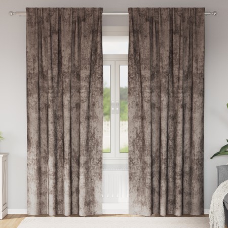 Cortinas de Terciopelo 2 pcs con Ojetes Capuchino 260x140 cm | Foro24.es | Tu tienda online para hogar, jardín y más Foro24.es